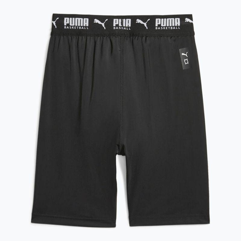 Pantaloni scurți de baschet pentru bărbați PUMA Hoops Team Baselayer puma black 2