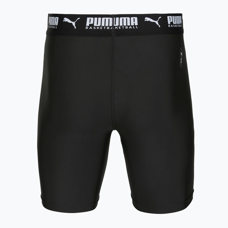 Pantaloni scurți de baschet pentru bărbați PUMA Hoops Team Baselayer puma black 2