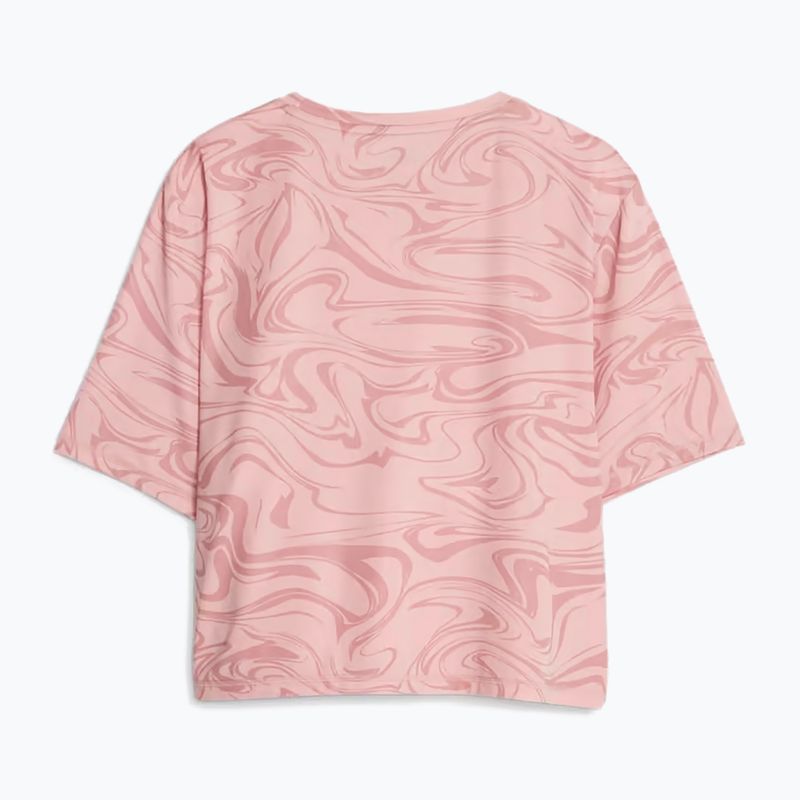 Tricou de antrenament pentru femei PUMA Train Favorite Aop Crop future roz 2