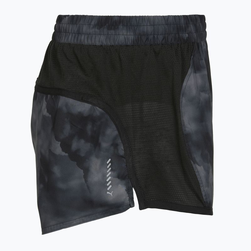 Pantaloni scurți de alergare pentru femei PUMA Run Favorite AOP Velocity 3" black/grey 3