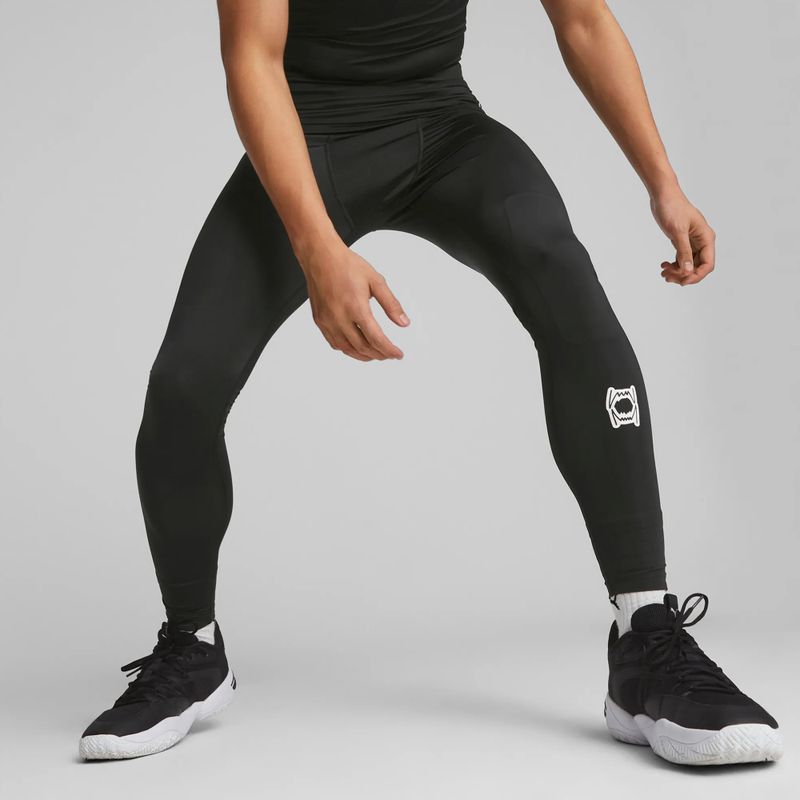Colanți de bachet pentru bărbați PUMA Hoops Team Full Baselayer puma black 3