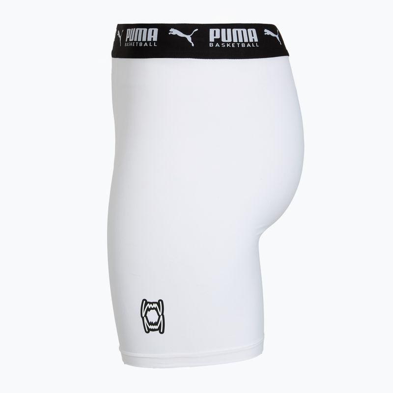 Pantaloni scurți de baschet pentru bărbați PUMA Hoops Team Baselayer puma white 3