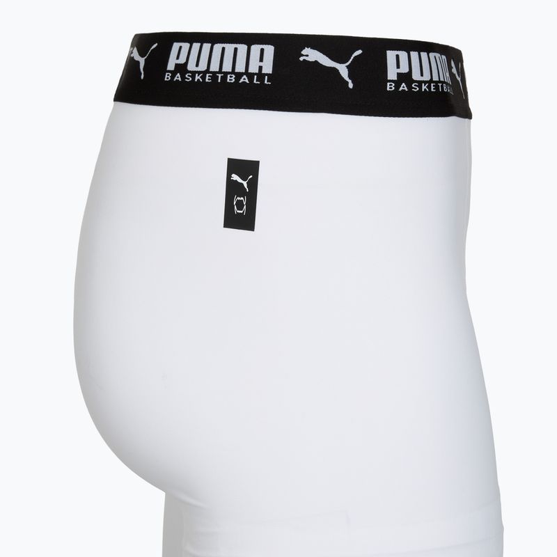 Pantaloni scurți de baschet pentru bărbați PUMA Hoops Team Baselayer puma white 4