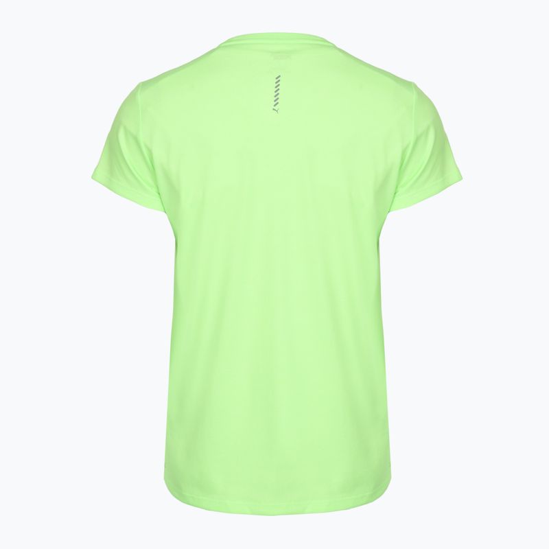 Tricou de alergare pentru femei PUMA Run Favorite Heather green/neon 2