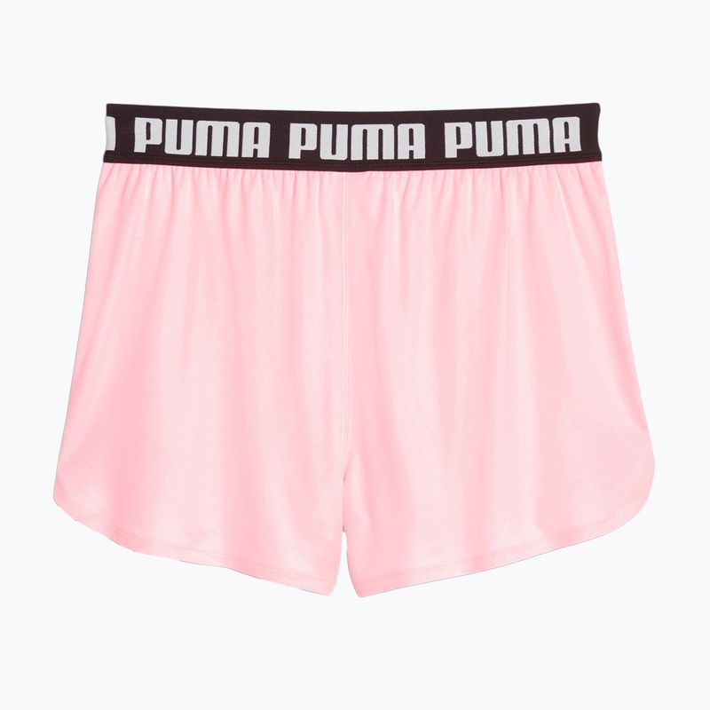 Pantaloni scurți de antrenament pentru femei PUMA Train All Day Knit 3" coral ice/puma black 2