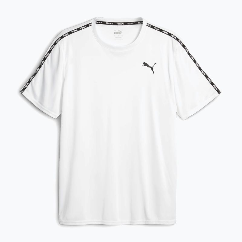 Tricou de antrenament pentru bărbați PUMA Essentials Taped puma alb