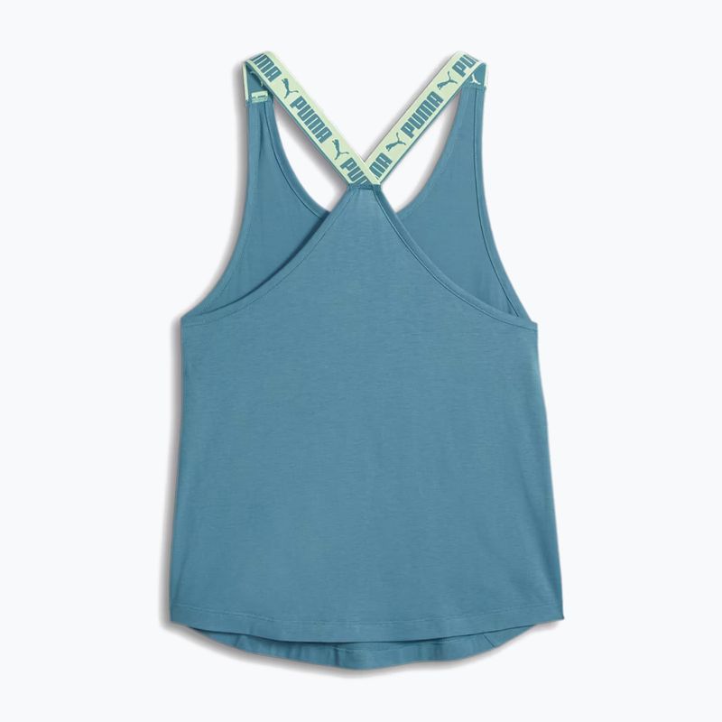 Tricoul de antrenament pentru femei PUMA Strong Tank albastru îndrăzneț 2