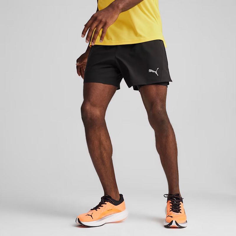 Pantaloni scurți de alergat pentru bărbați PUMA Run Velocity Ultraweave 2in1 black 3