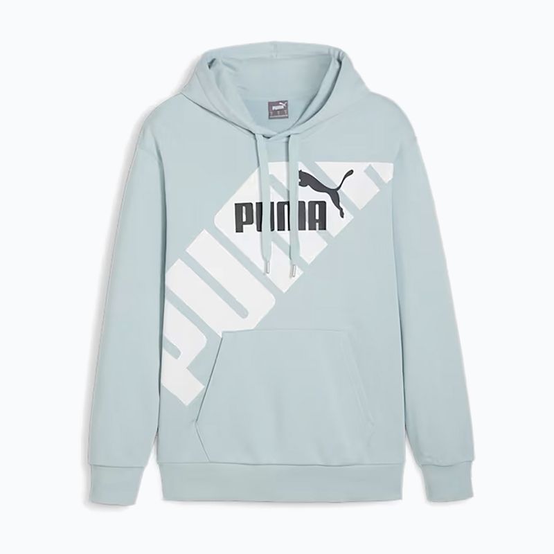 Bluză pentru bărbați PUMA Power Graphic Hoodie TR turquoise surf