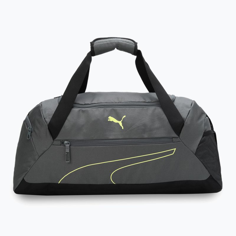 Geantă de antrenament PUMA Fundamentals Sports mineral gray/lime sheen