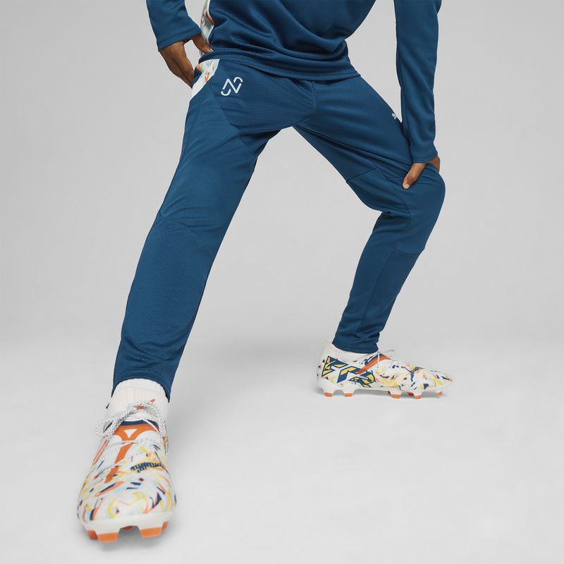 Pantaloni de fotbal pentru copii PUMA Neymar JR Creativity Training ocean tropic/hot heat 3