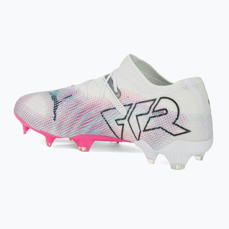 Încălțăminte de fotbal PUMA Future 7 Ultimate Low FG/AG white/black/poison pink/bright aqua/silver mist 3