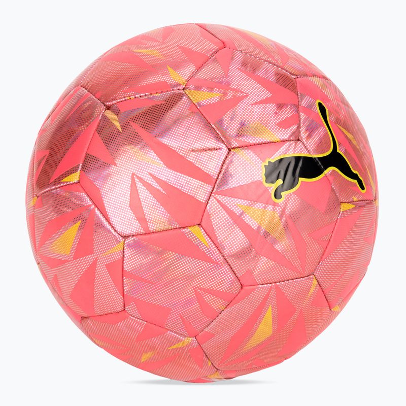 Minge de fotbal PUMA Final Graphic sunset glow/sun stream mărime 5 2