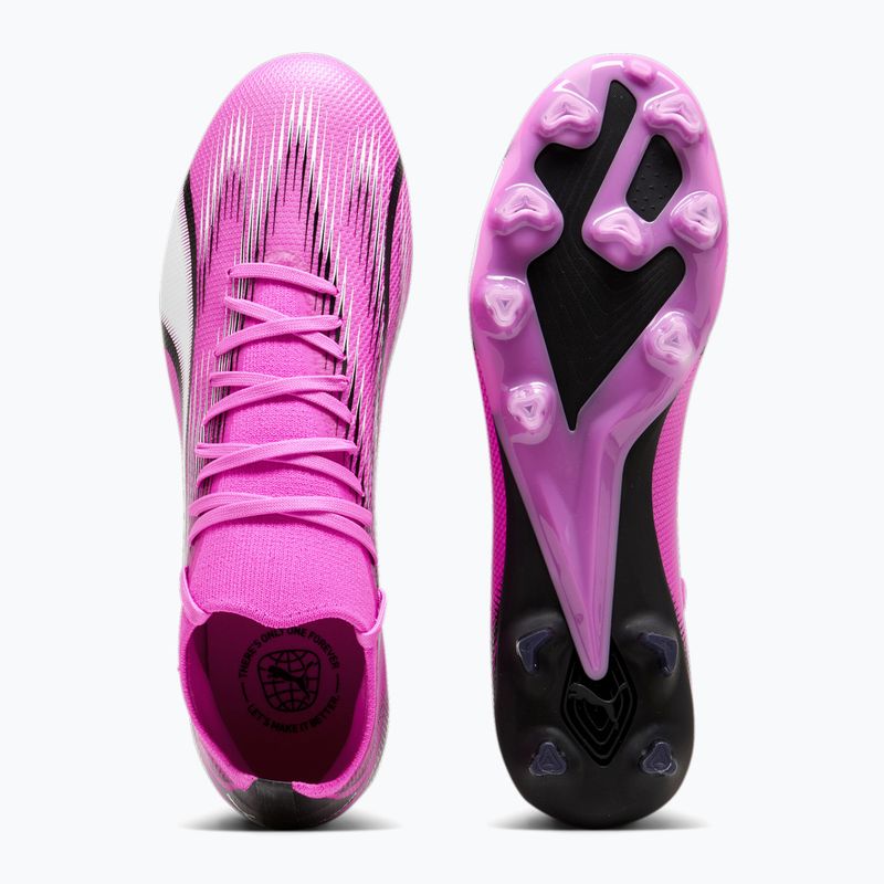 Încălțăminte de fotbal PUMA Ultra Match FG/AG poison pink/puma white/puma black 11