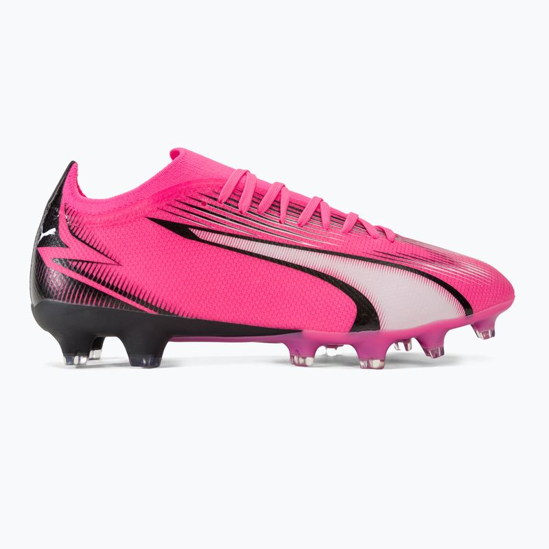 Încălțăminte de fotbal PUMA Ultra Match FG/AG poison pink/puma white/puma black 2
