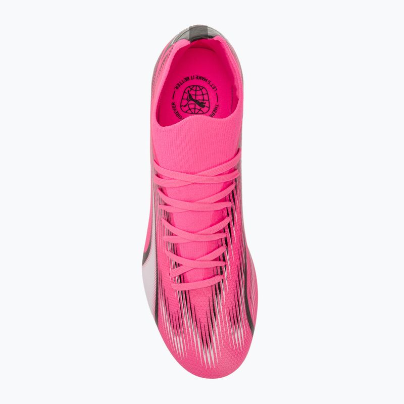 Încălțăminte de fotbal PUMA Ultra Match FG/AG poison pink/puma white/puma black 5