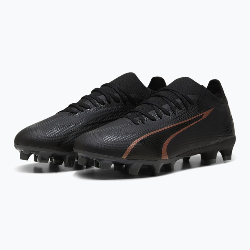 Încălțăminte de fotbal PUMA Ultra Match FG/AG puma black/copper rose 10
