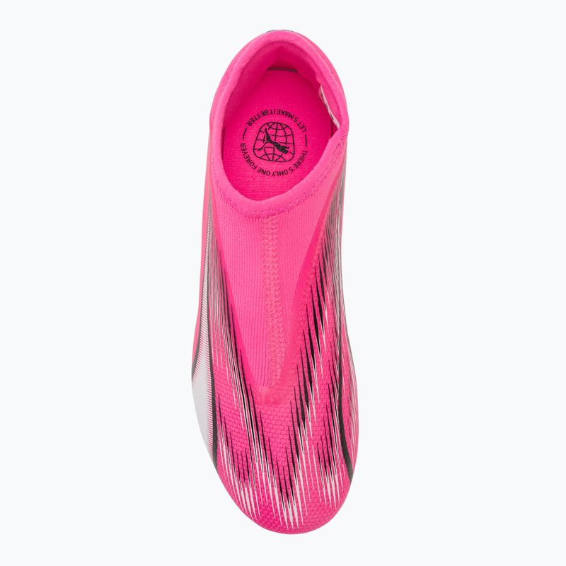 Încălțăminte de fotbal pentru copii PUMA Ultra Match LL FG/AG Jr poison pink/puma white/puma black