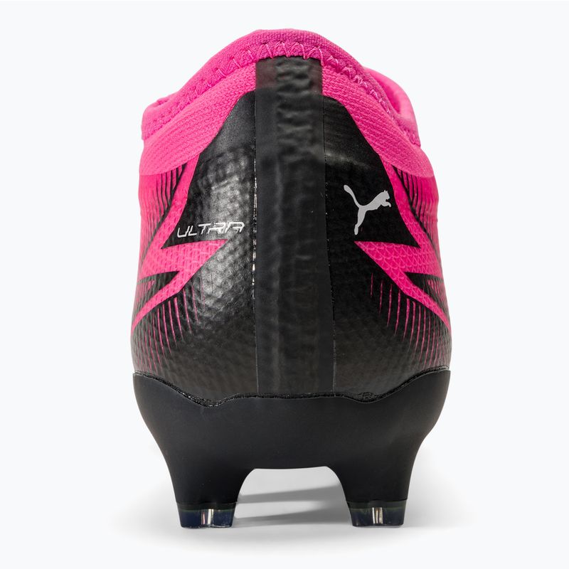 Încălțăminte de fotbal pentru copii PUMA Ultra Match LL FG/AG Jr poison pink/puma white/puma black