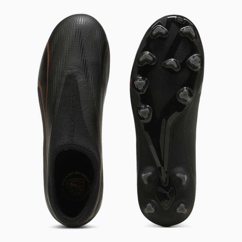 Încălțăminte de fotbal pentru copii PUMA Ultra Match LL FG/AG Jr puma black/copper rose