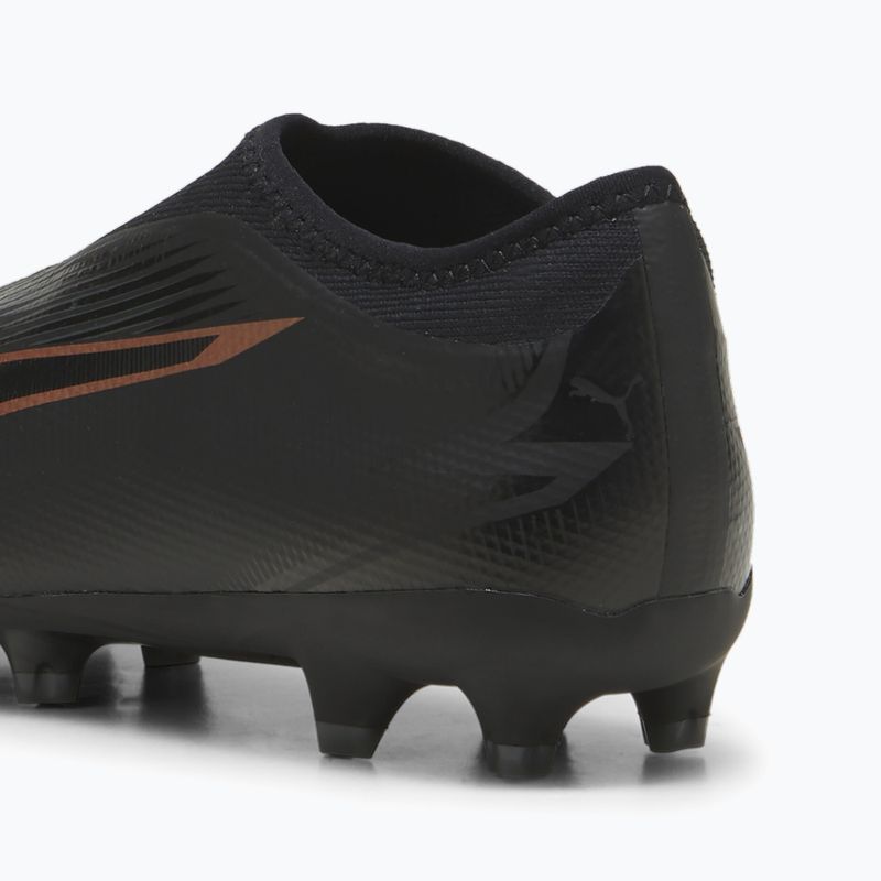 Încălțăminte de fotbal pentru copii PUMA Ultra Match LL FG/AG Jr puma black/copper rose