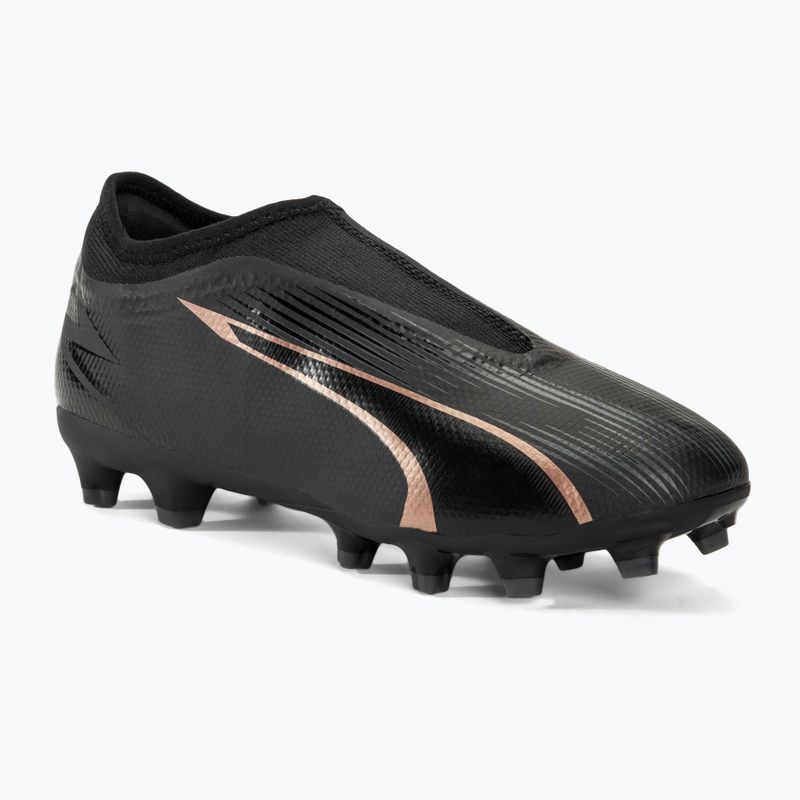 Încălțăminte de fotbal pentru copii PUMA Ultra Match LL FG/AG Jr puma black/copper rose