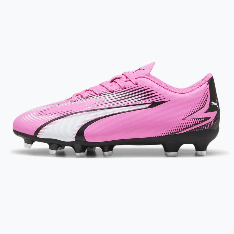 Încălțăminte de fotbal pentru copii PUMA Ultra Play FG/AG Jr poison pink/puma white/puma black 8