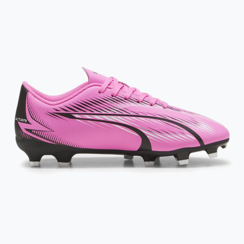 Încălțăminte de fotbal pentru copii PUMA Ultra Play FG/AG Jr poison pink/puma white/puma black 9