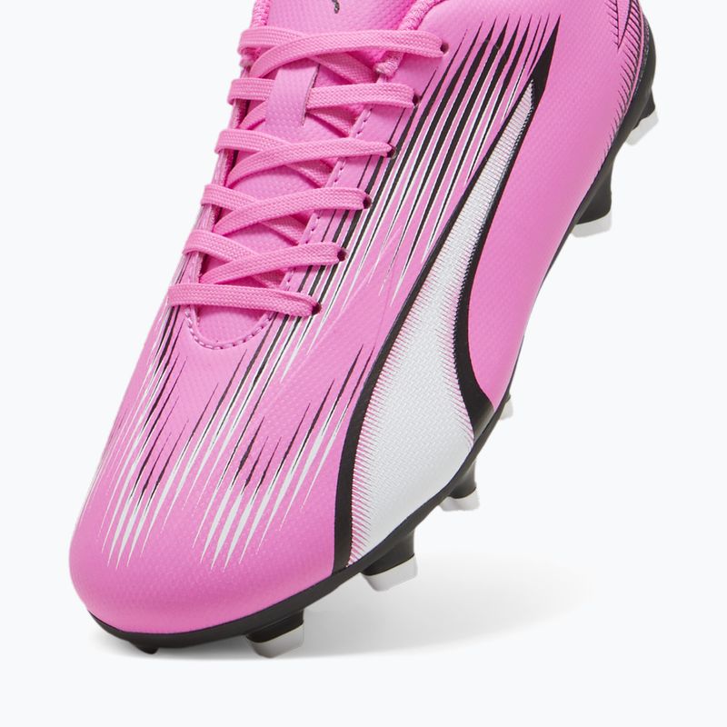 Încălțăminte de fotbal pentru copii PUMA Ultra Play FG/AG Jr poison pink/puma white/puma black 12