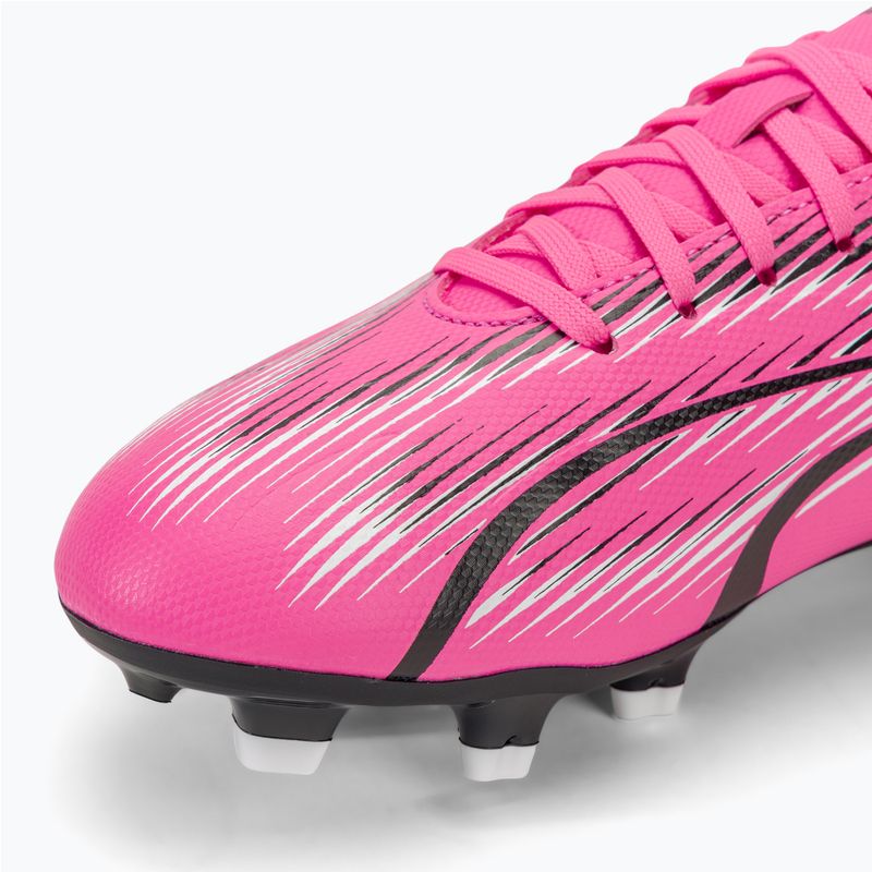 Încălțăminte de fotbal pentru copii PUMA Ultra Play FG/AG Jr poison pink/puma white/puma black 7