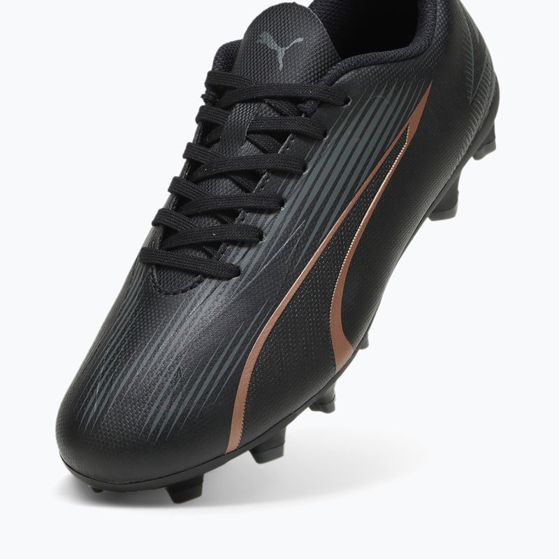 Încălțăminte de fotbal pentru copii PUMA Ultra Play FG/AG Jr puma black/copper rose 12