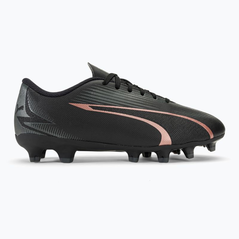 Încălțăminte de fotbal pentru copii PUMA Ultra Play FG/AG Jr puma black/copper rose 2