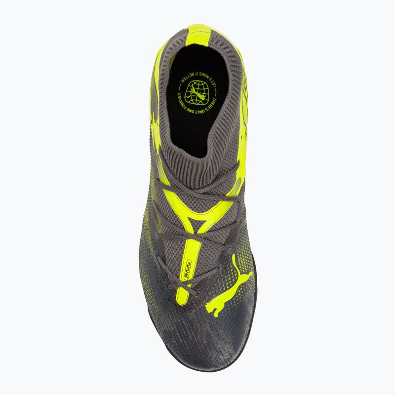 Încălțăminte de fotbal PUMA Future 7 Match Rush TT strong gray/cool dark gray/electric lime 5