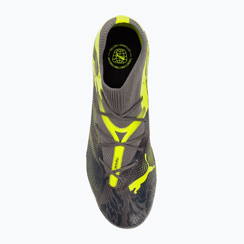 Încălțăminte de fotbal PUMA Future 7 Match Rush FG/AG strong gray/cool dark gray/electric lime 5