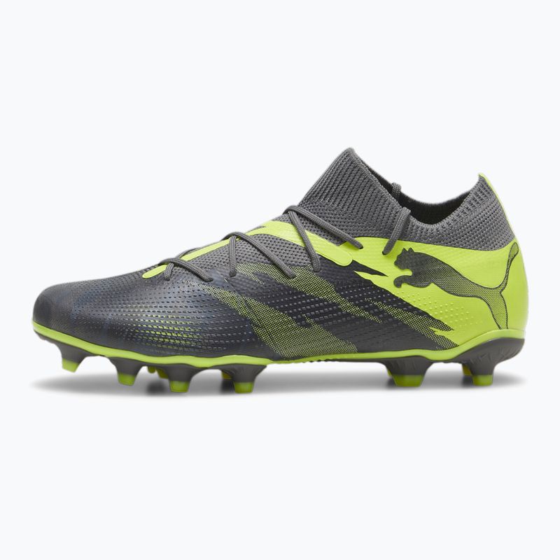 Încălțăminte de fotbal PUMA Future 7 Match Rush FG/AG strong gray/cool dark gray/electric lime 8