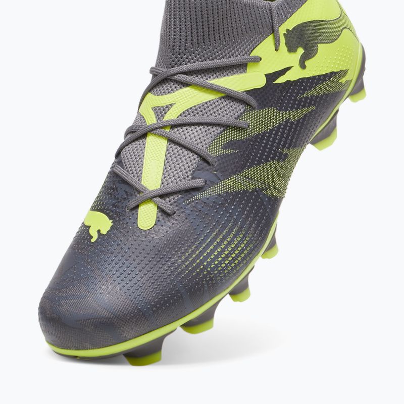 Încălțăminte de fotbal PUMA Future 7 Match Rush FG/AG strong gray/cool dark gray/electric lime 12