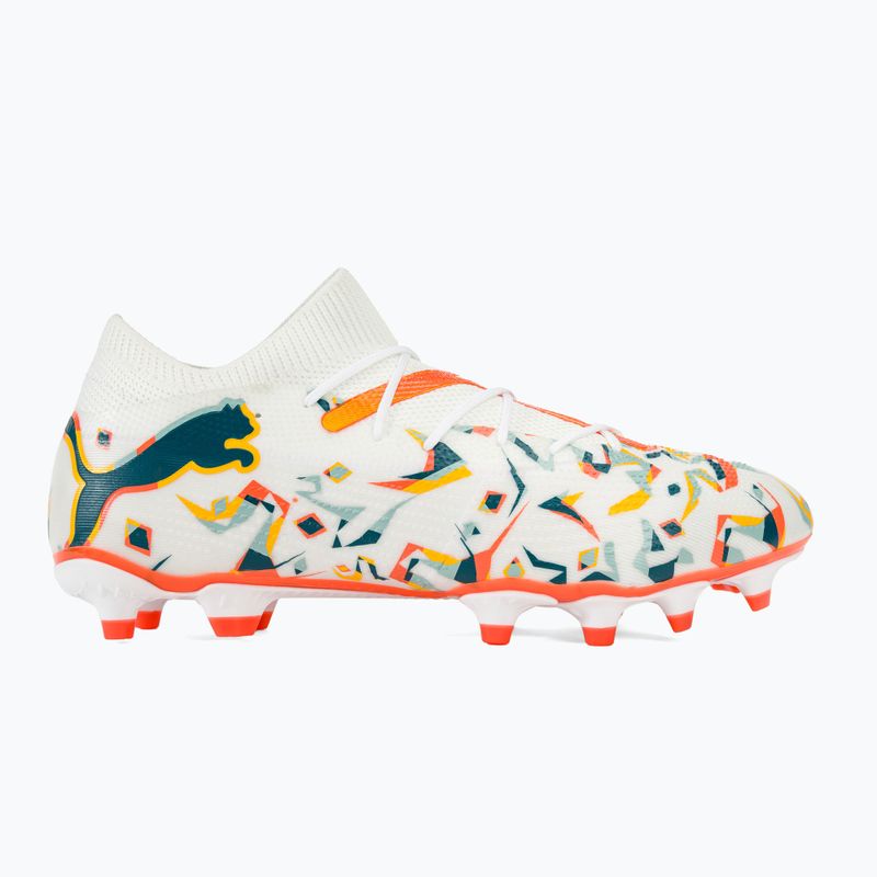 Încălțăminte de fotbal PUMA Future 7 Match Creativity FG/AG white/oceantropic/turquoisesurf/hotheat/sunstream 2