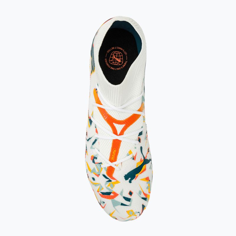 Încălțăminte de fotbal PUMA Future 7 Match Creativity FG/AG white/oceantropic/turquoisesurf/hotheat/sunstream 5