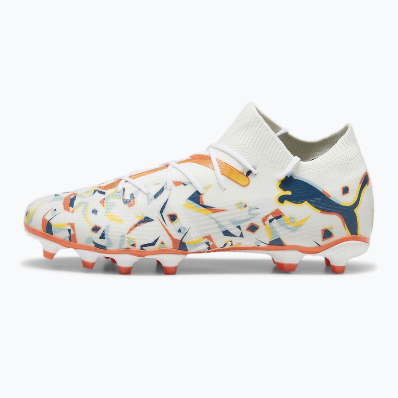 Încălțăminte de fotbal PUMA Future 7 Match Creativity FG/AG white/oceantropic/turquoisesurf/hotheat/sunstream 8