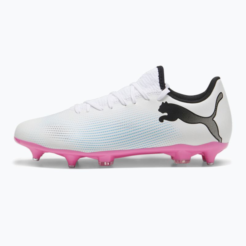 Încălțăminte de fotbal PUMA Future 7 Play MxSG puma white/puma black/poison pink 8