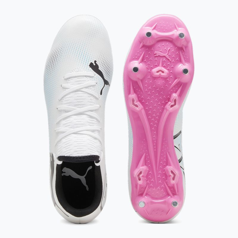 Încălțăminte de fotbal PUMA Future 7 Play MxSG puma white/puma black/poison pink 11