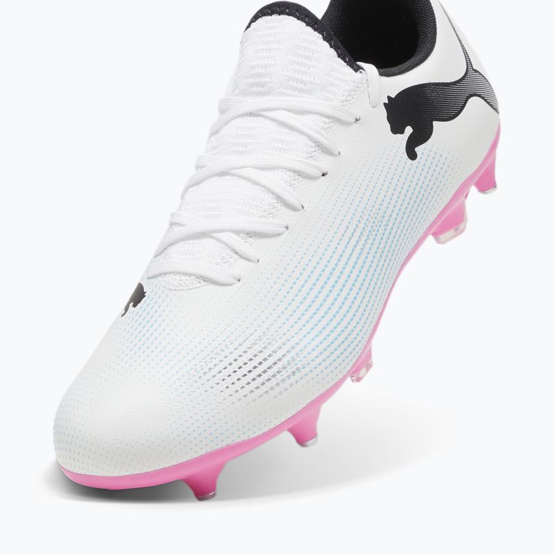 Încălțăminte de fotbal PUMA Future 7 Play MxSG puma white/puma black/poison pink 12