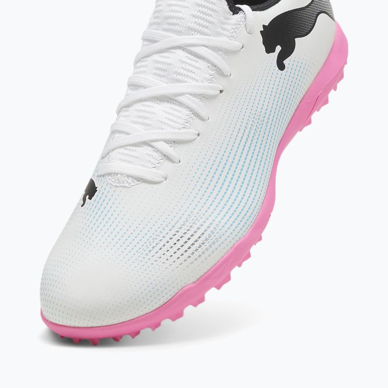 Încălțăminte de fotbal PUMA Future 7 Play TT puma white/puma black/poison pink 12