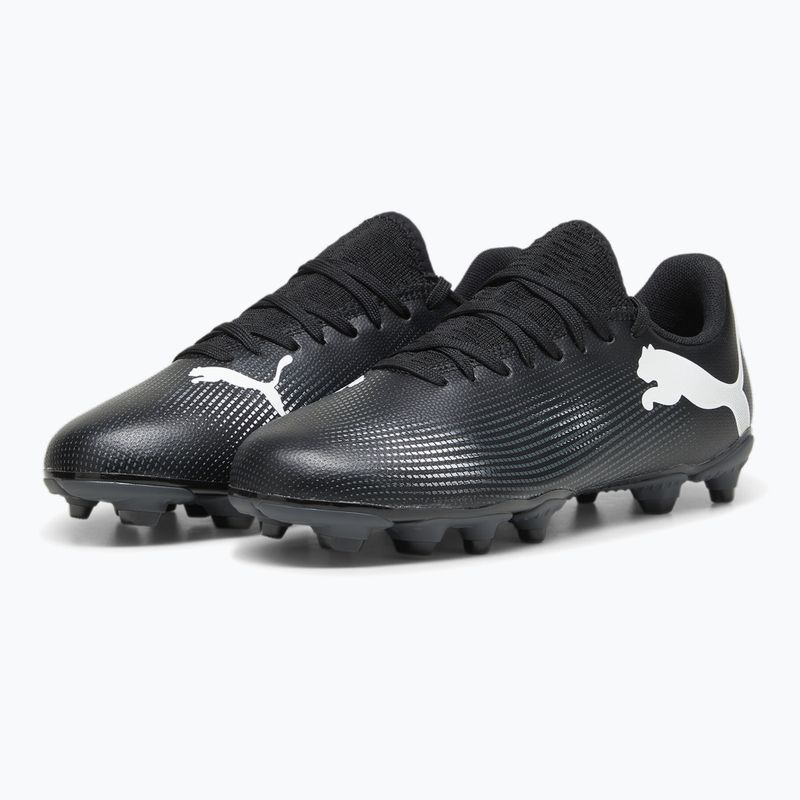 Încălțăminte de fotbal pentru copii PUMA Future 7 Play FG/AG puma black/puma white 10