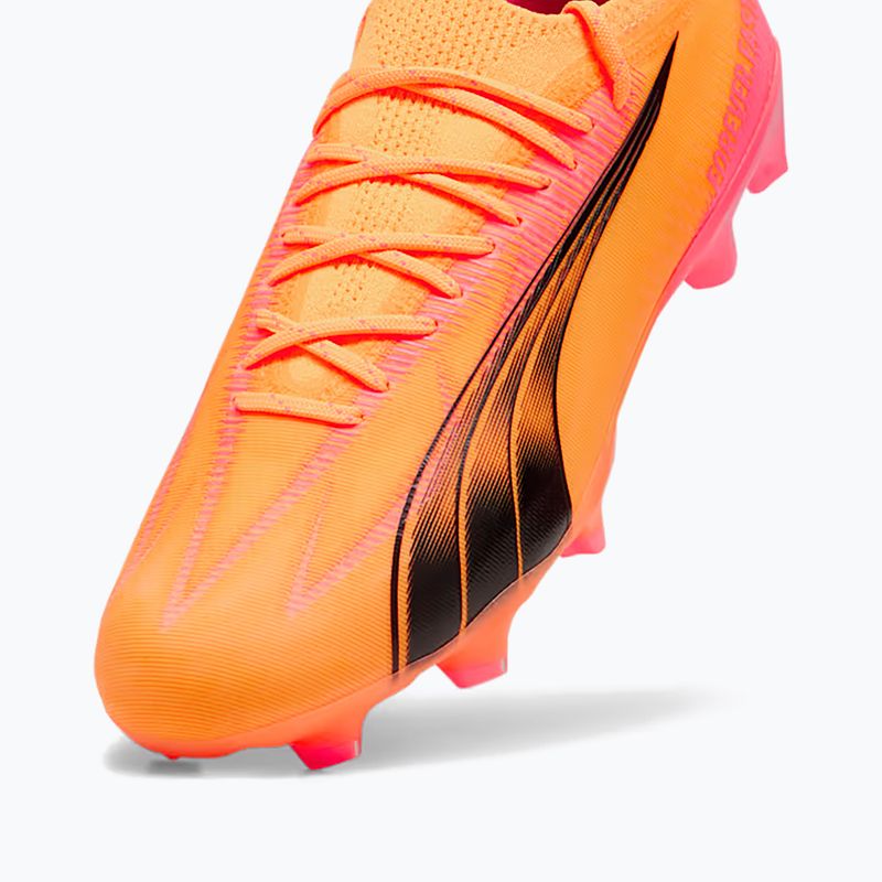Încălțăminte de fotbal PUMA Ultra Ultimate FG/AG sunset glow/puma black/sun stream 12