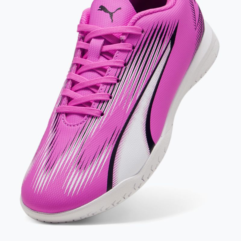 Încălțăminte de fotbal pentru copii PUMA Ultra Play TT Jr poison pink/puma white/puma black 12