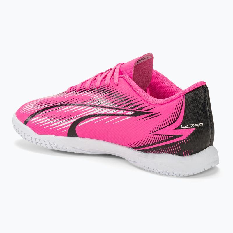 Încălțăminte de fotbal pentru copii PUMA Ultra Play TT Jr poison pink/puma white/puma black 3