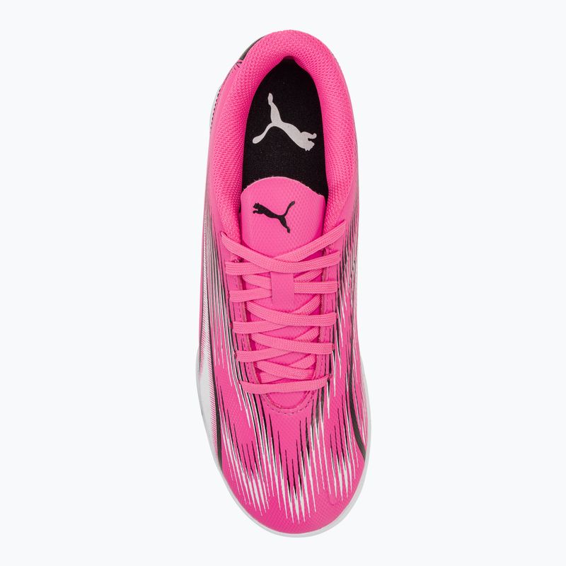 Încălțăminte de fotbal pentru copii PUMA Ultra Play TT Jr poison pink/puma white/puma black 5