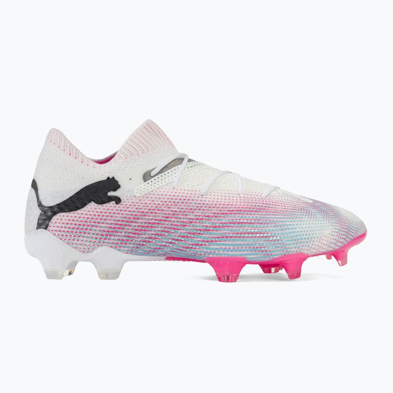Încălțăminte de fotbal PUMA Future 7 Ultimate FG/AG puma white/puma black/poison pink 2