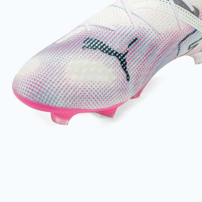 Încălțăminte de fotbal PUMA Future 7 Ultimate FG/AG puma white/puma black/poison pink 7